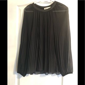 Zara sheer sleeve flowey top. Only the sleeves are sheer. Size M